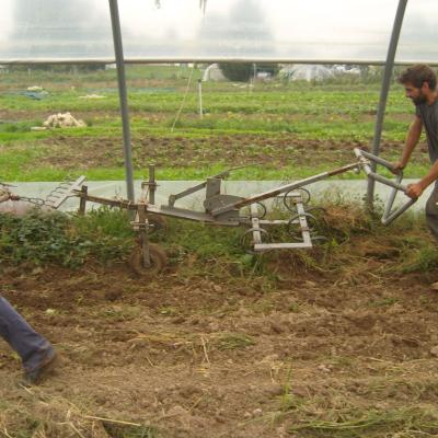 Kassine vibro-sarcleur Préparation du tunnel